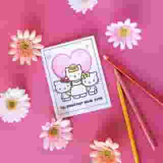 To: Sweetest Mom Ever 💌 Visit the link in bio to download and color a super sweet card in time for #MothersDay. #hellokitty