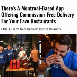 If you've been looking for an alternative to traditional delivery apps like Uber Eats and SkipTheDishes, a local Montreal startup has just what you're looking for!⁠
⁠
*Click the link in @mtlblog bio for the full story! ⁠
⁠
📸: @chkplzapp ⁠
