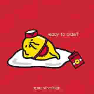 It's officially the #MonthOfMeh🍳 Follow @gudetama to stay tuned on egg-citing news all month long! Link in bio for more info. #gudetama