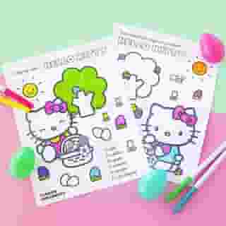 Weekend plans: #Easter fun with @hellokitty 🐣💕 Link in bio to download supercute activities. #hellokitty 