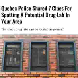 La Surêté du Québec took to Twitter on January 25 to let the province's population know that "Synthetic drug labs can be located anywhere."⁠
⁠
*Click the link in @mtlblog bio for the full story! ⁠
⁠
📸: Schantalao via @dreamstime⁠

