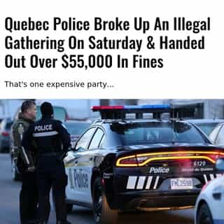 On Saturday, January 23, la Sûreté du Québec and le Service de police de la Ville de Mirabel allegedly broke up an illegal gathering of 36 people after receiving a call from a local citizen, according to Stéphane Tremblay, a spokesperson from la Sûreté.⁠
⁠
*Click the link in @mtlblog bio for the full story! ⁠
⁠
📸: Surete du Quebec via @twitter⁠

