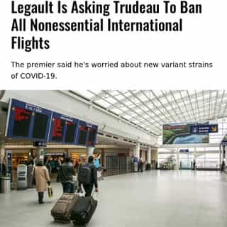 Quebec Premier François Legault is calling on Canada's federal government to ban all nonessential international flights, he said in a press conference on January 19.  ⁠
⁠
*Click the link in @mtlblog bio for the full story! ⁠
⁠
📸: Michel Bussieres via @dreamstime⁠
