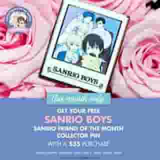 This month only! Receive a limited edition #SanrioBoys pin for free when you purchase $35 or more at Sanrio.com and select #Sanrio stores! Visit the link in the bio to learn more. 
#SanrioFOTM