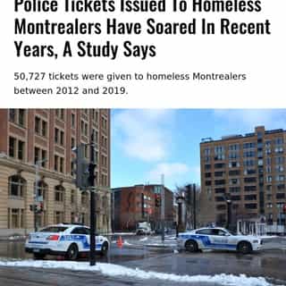 The researchers analyzed 50,727 statements of offence issued in Montreal between 2012 and 2019 to individuals who provided the address of an organization that offers services to the homeless.⁠
⁠
*Click the link in @mtlblog bio for the full story! ⁠
⁠
📸: Meunierd via @dreamstime⁠
