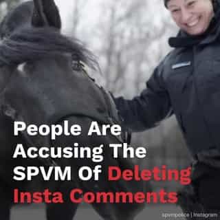 People are accusing the SPVM of deleting Insta comments about fining the homeless.⁠
⁠
Three people claim their comments were deleted.⁠
⁠
*Click the link in @mtlblog bio for the full story! ⁠
⁠
