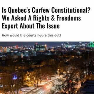 MTL Blog reached out to Cara Zwibel, director of the Fundamental Freedoms Program at the Canadian Civil Liberties Association (CCLA), to learn more about the curfew and the delicate and intricate situations in which the governments and courts find themselves when it comes to the new protocols.⁠
⁠
*Click the link in @mtlblog bio for the full story! ⁠
⁠
📸: Jado66 via @dreamstime⁠
