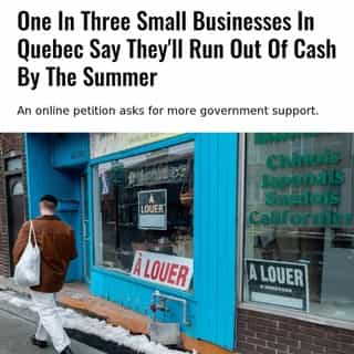 One-third of small and medium-sized businesses in Quebec — 34% — say they will run out of cash before this summer, according to a recent survey by the Canadian Federation of Independent Business (CFIB).⁠
⁠
*Click the link in @mtlblog bio for the full story! ⁠
⁠
📸: Marc Bruxelle via @dreamstime⁠
⁠
