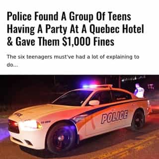 "An anonymous call to the dispatch centre" notified the police at around midnight on Saturday that a party was happening, an SPVL spokesperson told MTL Blog. ⁠
⁠
*Click the link in @mtlblog bio for the full story! ⁠
⁠
📸: Service de Police de Lévis via @twitter⁠

