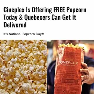Although movie theatres are not open in Quebec at the present moment, no need to fear, you can still get your free treat through delivery!⁠
⁠
*Click the link in @mtlblog bio for the full story! ⁠
⁠
📸: Pylz Works via @unsplash & @cinemascineplex⁠
