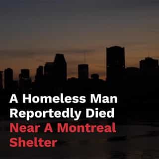 A homeless man reportedly died outside near a Montreal shelter during a night this weekend.⁠
⁠
The Coroner's Office is investigating.⁠
⁠
*Click the link in @mtlblog bio for the full story! ⁠
⁠
