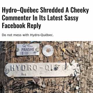 Quebec's Crown energy company and sassiest social media presence, Hydro-Québec, is back at it with hilarious passive-aggressive social media comments. 👀⁠
⁠
*Click the link in @mtlblog bio for the full story! ⁠
⁠
📸: Michel Bussieres via @dreamstime⁠
⁠
