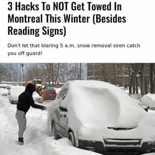 If you live in Montreal and you have a car, you know that dreaded feeling of hearing the snow removal siren — and then running out your door to move your vehicle so it doesn't get ticketed or towed.⁠
⁠
*Click the link in @mtlblog bio for the full story! ⁠
⁠
📸: Zhao Qin via @dreamstime⁠
