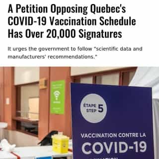 The petition, created on January 11 by Dr. Marty Teltscher, a microbiologist and infectious disease specialist at Montreal's Jewish General Hospital, urges the government to follow scientific data on administering second doses of the vaccine, as well as the manufacturers' suggested schedule.⁠
⁠
*Click the link in @mtlblog bio for the full story! ⁠
⁠
📸: @ciusss_comtl