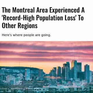 People are quitting the city in favour of other areas in Quebec.⁠
⁠
*Click the link in @mtlblog bio for the full story! ⁠
⁠
📸: Martinmark via @dreamstime⁠
