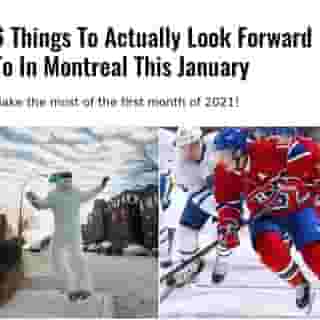 Don't let all the snow get you down. ❄️⁠
⁠
*Click the link in @mtlblog bio for the full story! ⁠
⁠
📸: @igloofest_mtl & @canadiensmtl⁠
