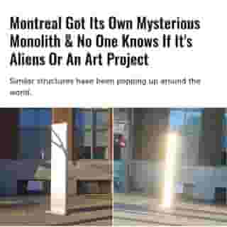 Whether these mysterious structures are signs of aliens setting up shop or a global Banksy-esque art project, nobody knows.⁠
⁠
*Click the link in @mtlblog bio for the full story! ⁠
⁠
