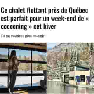 Quoi de mieux pour s'évader cet hiver qu'un endroit paisible au bord d'un lac, entouré de forêt près de Québec? Un chalet à louer qui flotte sur le lac! ⁠
⁠
⁠
*Click the link in @narcitycanada bio for the full story! 👈⁠
⁠
📸: @boraborealqc