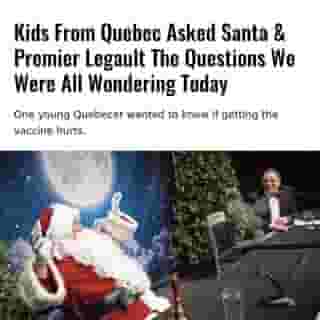 It's confirmed: children in Quebec are still allowed to leave milk and cookies for Santa this Christmas.⁠
⁠
*Click the link in @mtlblog bio for the full story! ⁠
⁠
📸: François Legault via Facebook⁠
