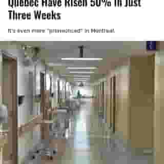 New data from the National Institute of Excellence in Health and Social Services (INESSS) shows that COVID-19 hospitalizations in Quebec have risen by 50% in the last three weeks.⁠
⁠
*Click the link in @mtlblog bio for the full story! ⁠
⁠
📸: Christian de Grandmaison via @dreamstime⁠
