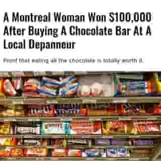 It's not often that eating a chocolate bar wins you a big bag of cash, but sometimes, following your sweet-tooth is totally worth it.⁠
⁠
*Click the link in @mtlblog bio for the full story! ⁠
⁠
📸: Joni Hanebutt via @dreamstime⁠
⁠
#montrealigers #montreality #mtlmoments #montrealcity #montreallife #montrealjetaime