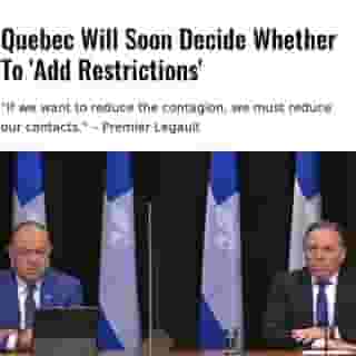 Legault previously said he wouldn't rule out the idea of another lockdown.⁠
⁠
*Click the link in @mtlblog bio for the full story! ⁠
⁠
📸: @francoislegault.pm⁠
⁠
#montrealigers #montreality #montrealcity #montreallife #quebeclife #quebecregion