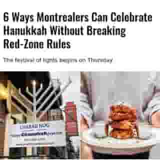 There's a popular Hanukkah song that goes,"Hanukkah oh Hanukkah, come light the menorah. Let's have a party, we'll all dance the horah." ⁠
⁠
Clearly, it was written pre-COVID-19.⁠
⁠
*Click the link in @mtlblog bio for the full story! ⁠
⁠
📸: @jewishndg & @arthursmtl⁠
⁠
⁠
