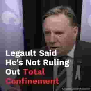 François Legault said he's not ruling out the idea of Quebec going into total confinement.⁠
⁠
"We are monitoring the pandemic on a daily basis."⁠
⁠
*Click the link in @mtlblog bio for the full story! ⁠
⁠
⁠
