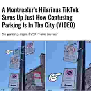 Nir Guzinski, a Montreal-based actor, has made a hilarious video of one of the biggest culprits when it comes to the stress and anxiety that is parking in the city: the signage.⁠
⁠
*Click the link in @mtlblog bio for the full story! ⁠
⁠
📸: @nir_guzinski⁠
⁠
#montreallife #mtlmoments #montrealcity⁠
