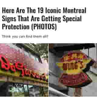 The 19 signs all over downtown Montreal "were selected for their landscape, aesthetic and social value," according to a statement.  ⁠
⁠
*Click the link in @mtlblog bio for the full story! ⁠
⁠
📸: L'Enclume - Arrondissement de Ville-Marie⁠
⁠
#montreal #montréal #mtlnews⁠
