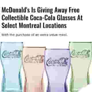 As a little gift this holiday season, McDonald's is handing out free collectible Coca-Cola glasses with the purchase of an extra value meal.⁠
⁠
*Click the link in @mtlblog bio for the full story! ⁠
⁠
📸: @mcdonaldscanada⁠
⁠
#mcdonaldscanada #montrealigers #montreality #mtlmoments #montrealcity #montreallife 
