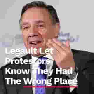 Legault let the group who protested in front of his 'home' know they got the wrong place.⁠
⁠
"Je n'habite pas à Westmount."⁠
⁠
*Click the link in @mtlblog bio for the full story!  ⁠
