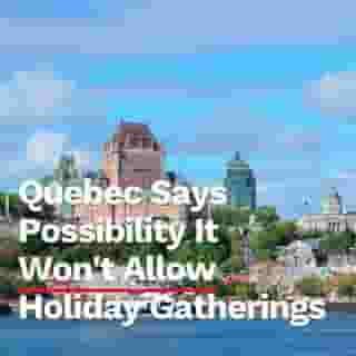 The Quebec government says there's a possibility it won't allow holiday gatherings.⁠
⁠
"We... need to keep the pandemic under control until Christmas."⁠
⁠
*Click the link in @mtlblog bio for the full story! ⁠
⁠
⁠
