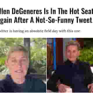 It's been a rough year for talk show host Ellen DeGeneres, and she has again found herself in the hot seat after tweeting a joke that didn't exactly click with her followers. 🥴⁠
⁠
*Click the link in @mtlblog bio for the full story! 👈⁠
⁠
📸: @theellenshow⁠
⁠
#theellenshow #ellen #ellendegeneres #twittermeme #twittermemes