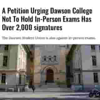 As the end of the semester approaches, Dawson College students are taking a stance against in-person exams.⁠
⁠
*Click the link in @mtlblog bio for the full story! ⁠
⁠
📸: Meunierd via @dreamstime⁠
⁠
#dawsoncollege #mtlnews #montrealife #montreality ⁠
⁠
