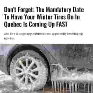 Fines for failing to abide by this rule can cost you anywhere between $200 and $300, plus additional fees.⁠
⁠
*Click the link in @mtlblog bio for the full story! ⁠
⁠
📸: Marc Bruxelle via @dreamstime⁠
⁠
#wintertires #montrealnews #mtlnews #montrealcity #montreallife⁠
