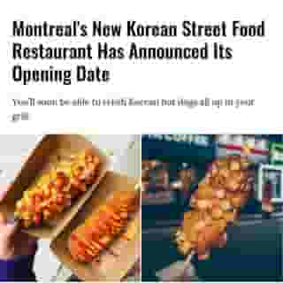 Hot dog hounds rejoice: a long-anticipated eatery in Montreal has announced its official opening date — and you won’t have to wait long. Montreal’s first Chung Chun Rice Dog location will officially be opening on November 25 near Concordia University's downtown campus at 1418 rue Pierce.⁠
⁠
*Click the link in @mtlblog bio for the full story! ⁠
⁠
📸: @d_iana.k & Anneylier via @dreamstime⁠
⁠
#mtlfood #montrealeats #koreanfood #mtleats #mtlfoodies #koreanhotdogs⁠
⁠
