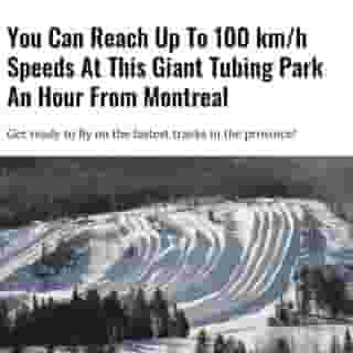 If you're trying to plan out some winter sports to convince you to actually go outside this season, try snow tubing at Super Glissades!⁠
⁠
*Click the link in @mtlblog bio for the full story! ⁠
⁠
📸: Super Glissades Official Website⁠
⁠
#snowtubing #tubing #winteractivity #snowfun #winterfun⁠
