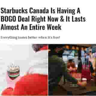 You can now get the Starbucks Canada BOGO deal and it lasts for almost an entire week so there's lots of time to get yourself a delicious drink to sip on.⁠
⁠
*Click the link in @mtlblog bio for the full story! 👈⁠
⁠
📸: @starbuckscanada⁠
⁠
#starbuckscanada #starbucks #starbucksdeal #starbucksbogo #bogo 