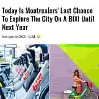 Doesn't it feel like summer was just yesterday? Well, all of a sudden, winter is around the corner, which means BIXI Montréal is preparing to put its bikes away until next year.⁠
⁠
*Click the link in @mtlblog bio for the full story! ⁠
⁠
📸: @biximtl & @hey.maca ⁠
⁠
#mtl #montreal #bixi #bike #bikemtl #winter2020⁠
⁠
