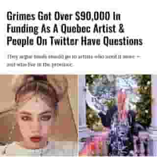 You probably know Grimes, whose baby daddy is tech billionaire Elon Musk – but you might not know she received over $90k in financial support this year from FACTOR, a non-profit that funds Canadian musicians, partially through the Department of Canadian Heritage.⁠
⁠
*Click the link in @mtlblog bio for the full story! ⁠
⁠
📸: @grimes⁠
⁠
#mtl #montreal #grimes #elonmusk #canadian #canadianartists #artsfunding⁠
