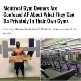 Most gym owners and personal trainers have accepted that they cannot receive clients but some have continued using their gyms to film online workouts their clients can do from home. Amidst mixed messages, is that kosher? What can gym owners do privately in their own gyms?⁠
⁠
*Click the link in @mtlblog bio for the full story! ⁠
⁠
📸: @coachluis02 & Mark Bertulfo via @unsplash⁠
⁠
#mtlnews #montrealgyms #covidmontreal #quebec⁠
⁠
