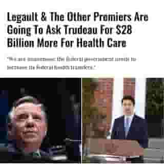 The Council of the Federation, chaired by François Legault, announced today that Canada's premiers are planning to ask Prime Minister Justin Trudeau for 13% more money to put toward health care.⁠
⁠
*Click the link in @mtlblog bio for the full story! ⁠
⁠
📸: @francoislegault.pm & @justinpjtrudeau ⁠
⁠
#quebecnews #canadanews #healthcare #governmentofcanada ⁠

