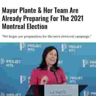 Highlighting her party's commitment to progressive politics and values, Mayor Plante hopes that the citizens of Montreal will vote her in for a second term. ⁠
⁠
*Click the link in @mtlblog bio for the full story! ⁠
⁠
📸: @projetmontreal⁠
⁠
#valerieplante #montrealnews #mtlnews #montrealmayor⁠
⁠
