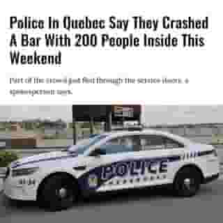 In a statement shared with MTL Blog, a police spokesperson states that officers arrived at the local La Microdistillerie bar at around 11:15 p.m on November 7.⁠
⁠
*Click the link in @mtlblog bio for the full story! ⁠
⁠
📸: Service de police de Sherbrooke via @facebook⁠
⁠
#sherbrooke #quebecnews #covid #covid19⁠
⁠
