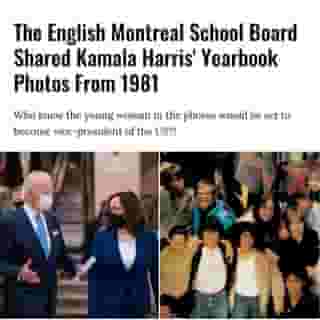 If you scroll through, you can also see what she chose for her cherished memories, her description of happiness, and favourite pastime (spoiler: it’s dancing with her disco dance troupe Super Six).⁠
⁠
*Click the link in @mtlblog bio for the full story! ⁠
⁠
📸: @kamalaharris & @englishmtl⁠
⁠
#mtl #montreal #englishschoolboard #kamalaharris⁠
