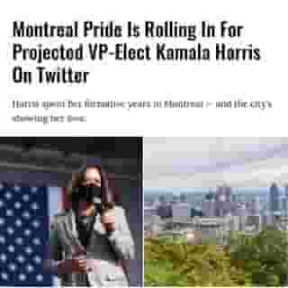 Harris is set to become the first woman and first woman of colour vice-president of the U.S. — and many are using this opportunity to claim her as our very own.⁠
⁠
*Click the link in @mtlblog bio for the full story! ⁠
⁠
📸: @kamalaharris & Eudaemon via @dreamstime⁠
⁠
#mtl #montreal #kamalaharris #montrealpride #mtlpride⁠

