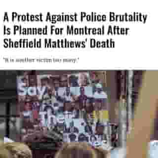 Another protest against police brutality is planned in Montreal this weekend. The protest is spurred by the recent death of Sheffield Matthews, who was killed by SPVM police officers in NDG on October 29.⁠
⁠
*Click the link in @mtlblog bio for the full story! ⁠
⁠
📸: Wirestock via @dreamstime⁠
⁠
#montrealnews #mtlnews #montrealprotest⁠
