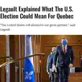 While the premier didn’t comment on who he believes might win, he stressed the need for Quebec to maintain "good relations" with the U.S. ⁠
⁠
*Click the link in @mtlblog bio for the full story! ⁠
⁠
📸: @francoislegault.pm