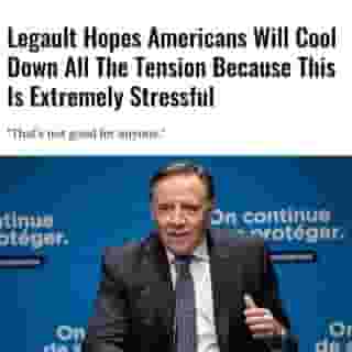 At a press conference Thursday, Quebec Premier Francois Legault wished for a return to calm in our fiercely divided neighbour to the south.⁠
⁠
*Click the link in @mtlblog bio for the full story! ⁠
⁠
📸: @francoislegault⁠
⁠
#election2020 #francoislegault #covid #covid19 #quebecnews